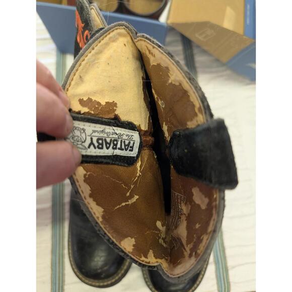 Ariat Fat Babies Western Boots Black Women's 9 M Embroidered  Fair Vintage - Picture 4 of 5